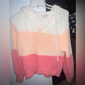 Cozy Colorblock Hooded Sweater